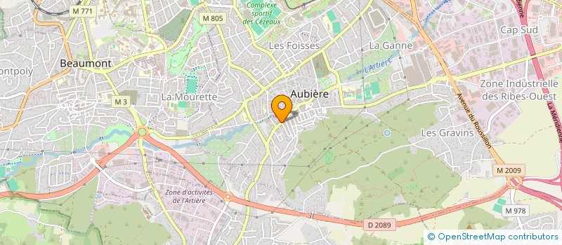 localisation de l'entreprise MONSIEUR PHILIPPE BERARD  AUBIERE