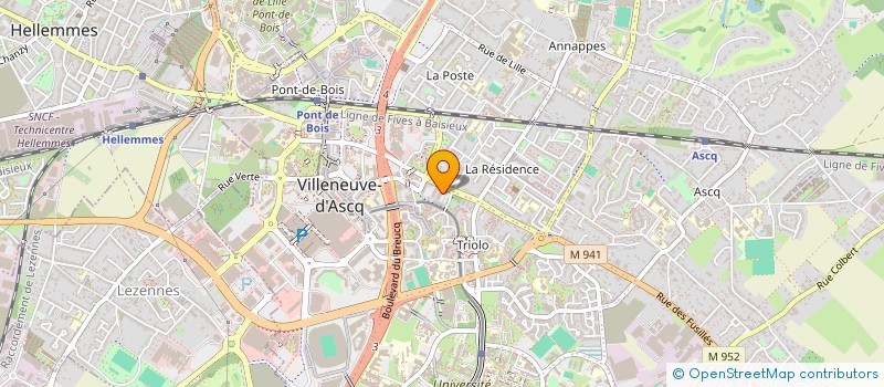 localisation de l'entreprise MONSIEUR PHILIPPE BERCEZ à VILLENEUVE-D'ASCQ