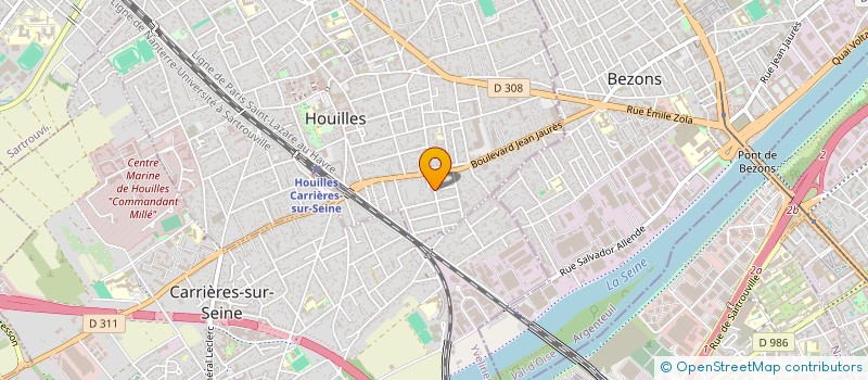 localisation de l'entreprise MONSIEUR PHILIPPE BERCON  HOUILLES