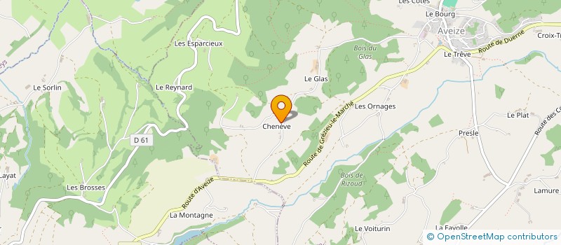 localisation de l'entreprise MONSIEUR PHILIPPE BERGER  AVEIZE