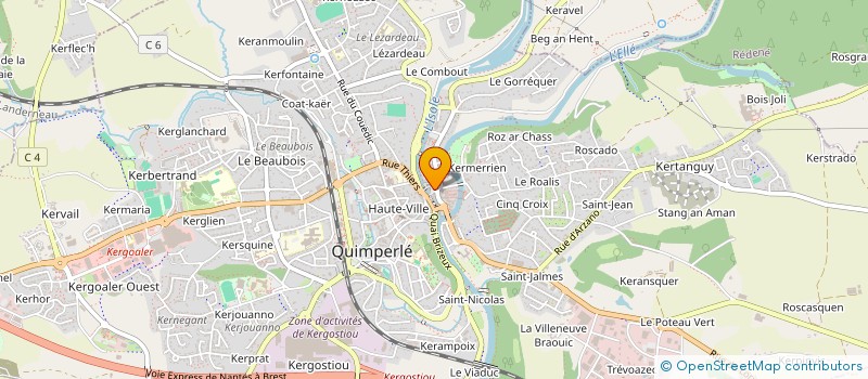 localisation de l'entreprise MONSIEUR PHILIPPE BERGUERIE à QUIMPERLE
