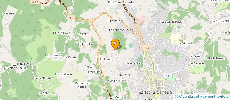 localisation de l'entreprise MONSIEUR PHILIPPE BERLOUIN à SARLAT-LA-CANEDA