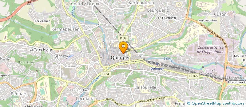 localisation de l'entreprise MONSIEUR PHILIPPE BERNARD à QUIMPER