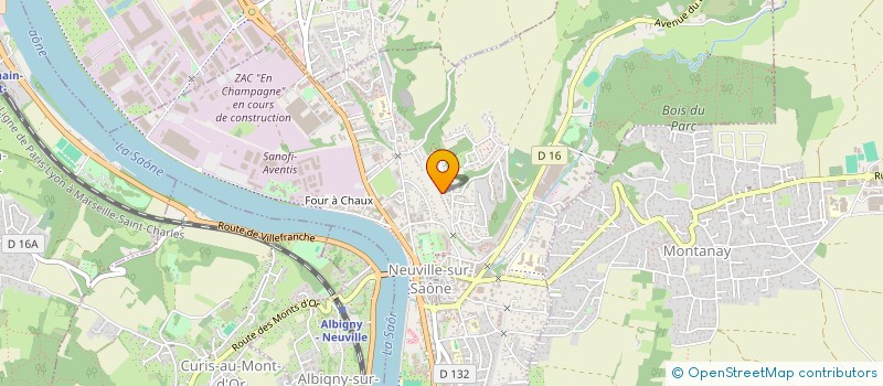 localisation de l'entreprise MONSIEUR PHILIPPE BERNARD  NEUVILLE-SUR-SAONE