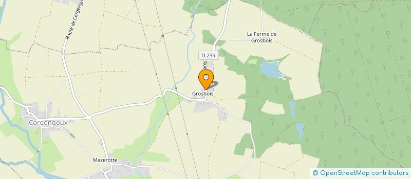 localisation de l'entreprise MONSIEUR PHILIPPE BERNARD  CORGENGOUX