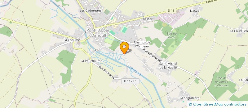 localisation de l'entreprise MONSIEUR PHILIPPE BERNARD  PONT-L'ABBE-D'ARNOULT