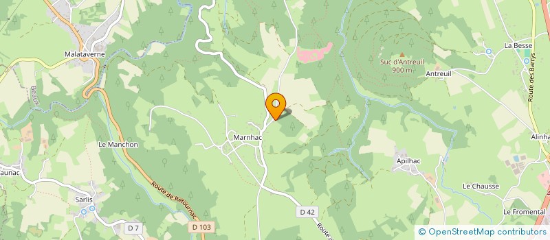 localisation de l'entreprise MONSIEUR PHILIPPE BERNARD  YSSINGEAUX