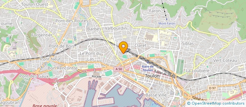 localisation de l'entreprise MONSIEUR PHILIPPE BERNARD  TOULON