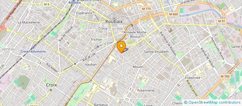 localisation de l'entreprise MONSIEUR PHILIPPE BERNARD  ROUBAIX