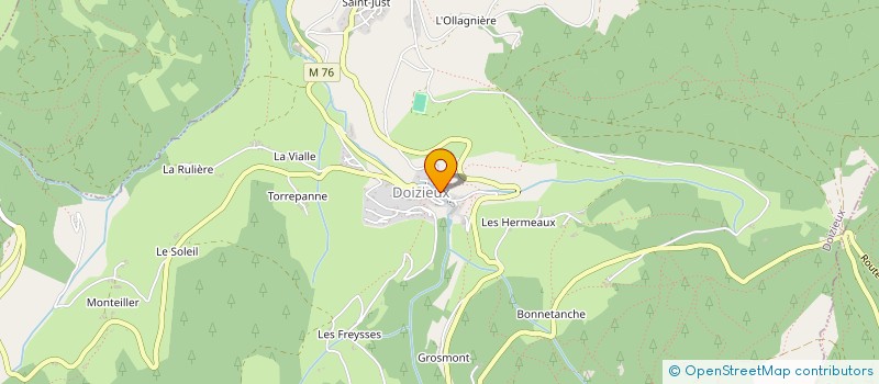 localisation de l'entreprise MONSIEUR PHILIPPE BERNE  DOIZIEUX