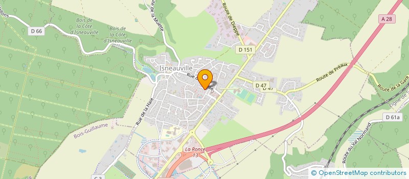 localisation de l'entreprise MONSIEUR PHILIPPE BERRUBE  ISNEAUVILLE