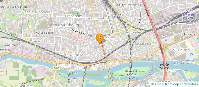 localisation de l'entreprise MONSIEUR PHILIPPE BERTE  TOURS