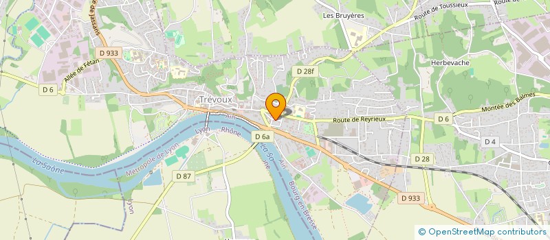 localisation de l'entreprise MONSIEUR PHILIPPE BERTHAUD à TREVOUX