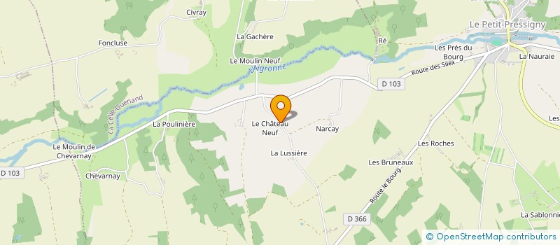 localisation de l'entreprise MONSIEUR PHILIPPE BERTHELOT à LE PETIT-PRESSIGNY
