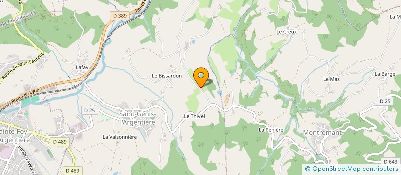 localisation de l'entreprise MONSIEUR PHILIPPE BERTHET à HAUTE-RIVOIRE