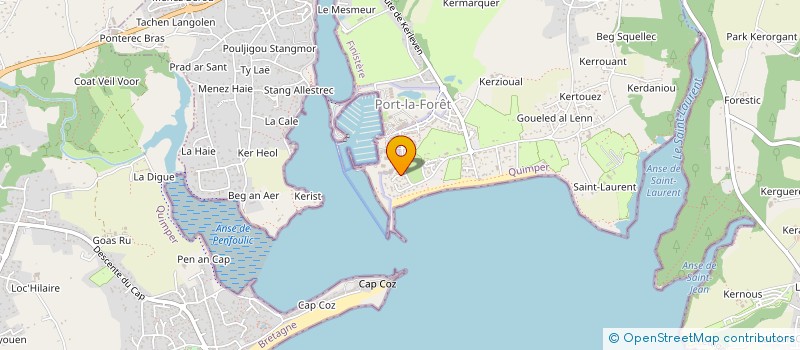 localisation de l'entreprise MONSIEUR PHILIPPE BERTHOU GUYADER à LA FORET-FOUESNANT