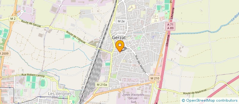 localisation de l'entreprise MONSIEUR PHILIPPE BERTIN  GERZAT