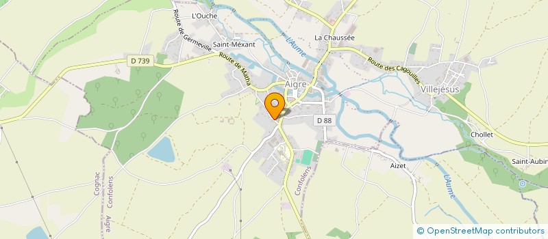 localisation de l'entreprise MONSIEUR PHILIPPE BERTON à AIGRE