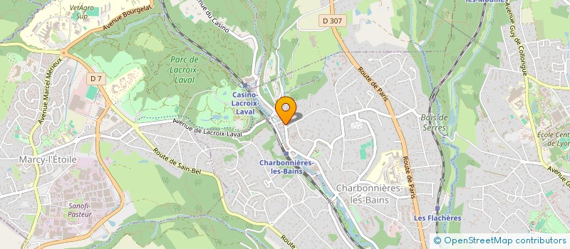 localisation de l'entreprise MONSIEUR PHILIPPE BERTRAND à CHARBONNIERES-LES-BAINS