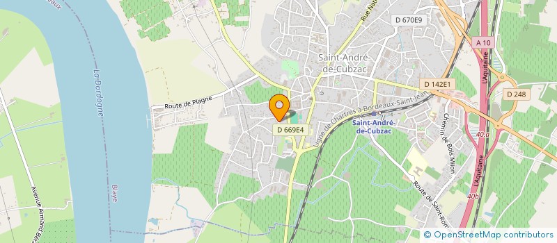 localisation de l'entreprise MONSIEUR PHILIPPE BERTRAND  SAINT-GENES-DE-FRONSAC