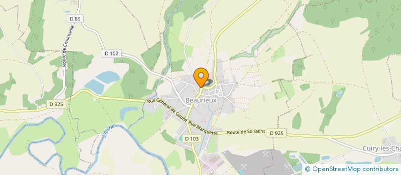 localisation de l'entreprise MONSIEUR PHILIPPE BERTRAND  BEAURIEUX