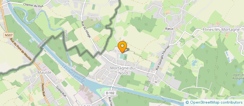 localisation de l'entreprise MONSIEUR PHILIPPE BERTRAND  FLINES-LES-MORTAGNE