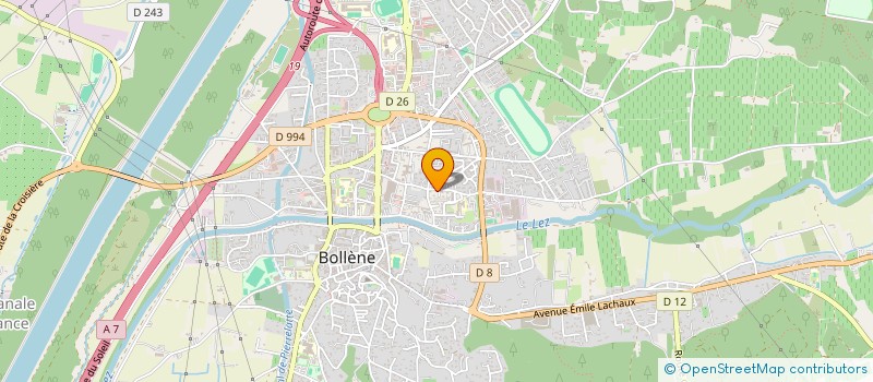 localisation de l'entreprise MONSIEUR PHILIPPE BERTRAND  BOLLENE