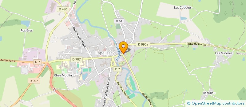 localisation de l'entreprise MONSIEUR PHILIPPE BERTRAND  LAPALISSE