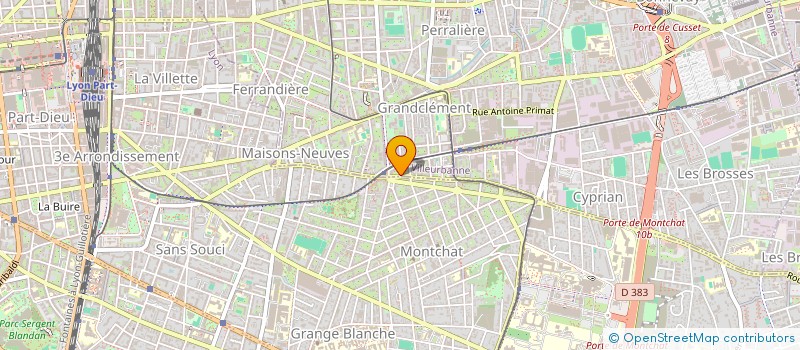 localisation de l'entreprise MONSIEUR PHILIPPE BESMIER  VILLEURBANNE