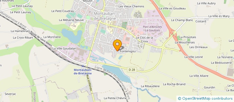 localisation de l'entreprise MONSIEUR PHILIPPE BESNARD  MONTAUBAN-DE-BRETAGNE