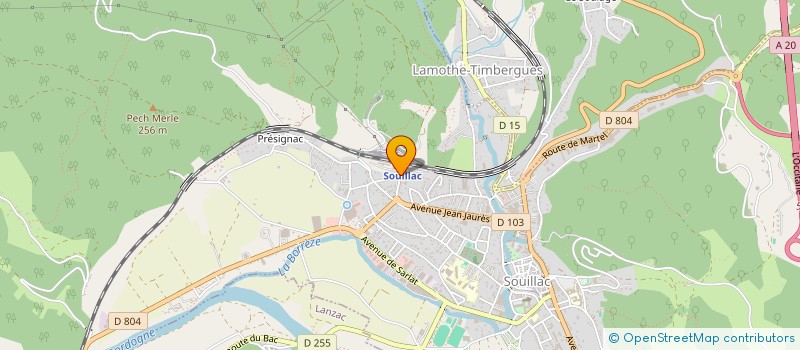 localisation de l'entreprise MONSIEUR PHILIPPE BESSAGUET  SOUILLAC