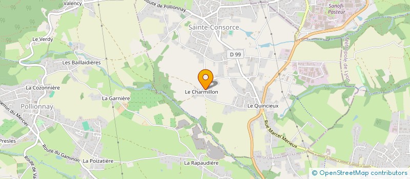 localisation de l'entreprise MONSIEUR PHILIPPE BESSON  SAINTE-CONSORCE