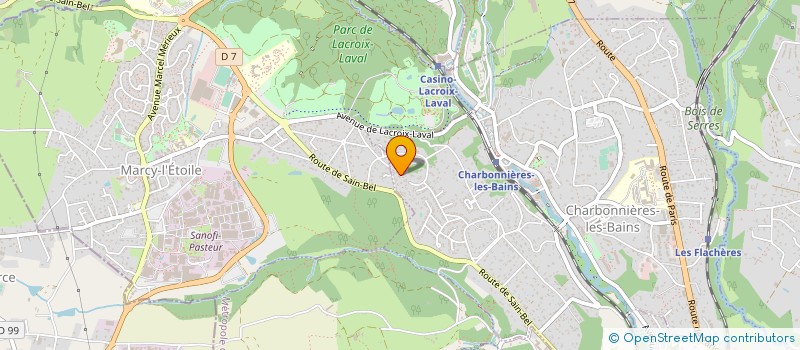 localisation de l'entreprise MONSIEUR PHILIPPE BETTES à CHARBONNIERES-LES-BAINS