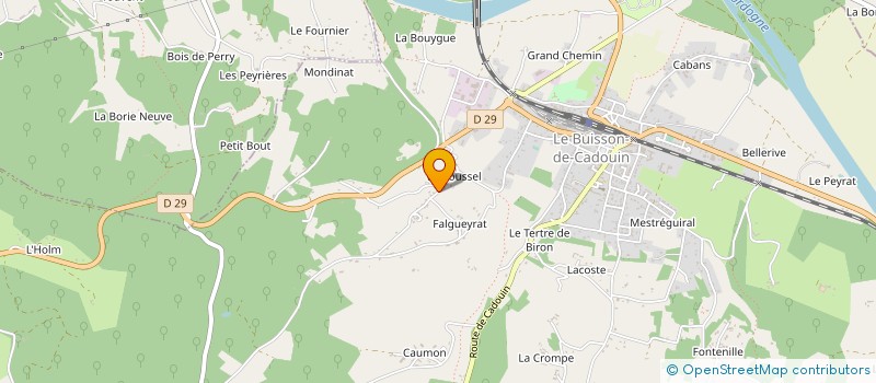 localisation de l'entreprise MONSIEUR PHILIPPE BEYNE  LE BUISSON-DE-CADOUIN