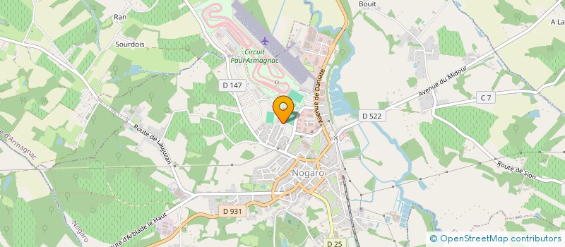 localisation de l'entreprise MONSIEUR PHILIPPE BEZERRA  CAUPENNE D'ARMAGNAC