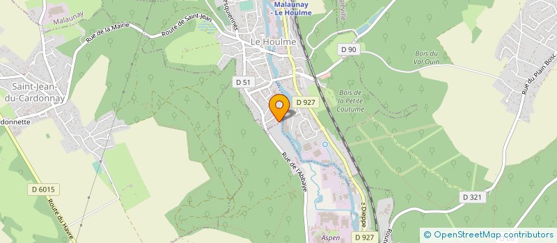 localisation de l'entreprise MONSIEUR PHILIPPE BIDAUX  LE HOULME