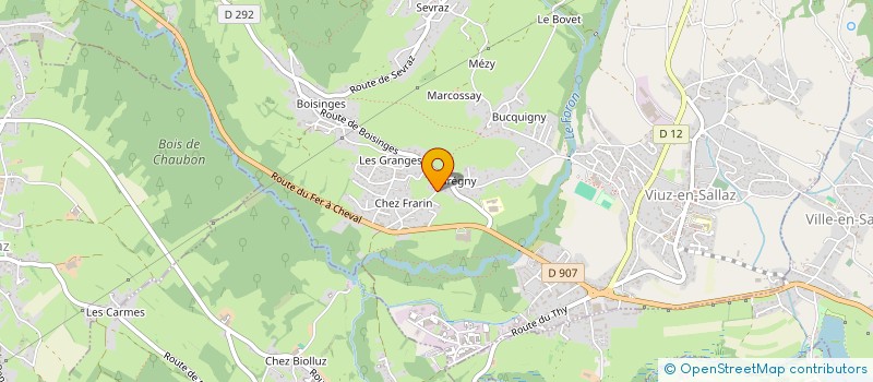 localisation de l'entreprise MONSIEUR PHILIPPE BIEVET  VIUZ-EN-SALLAZ