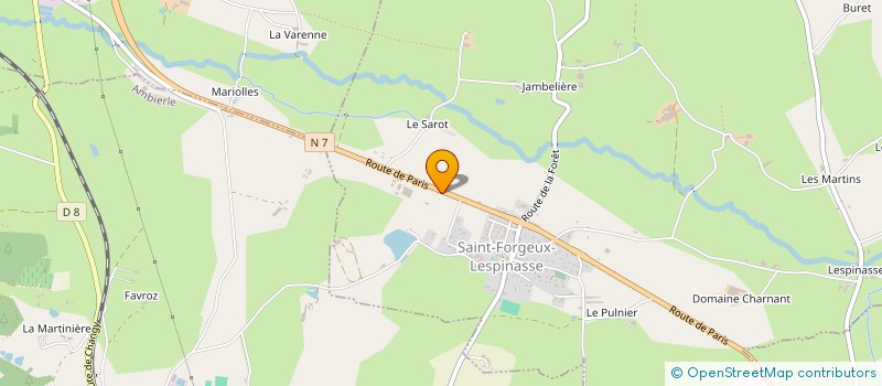 localisation de l'entreprise MONSIEUR PHILIPPE BIGARD  SAINT-GERMAIN-LESPINASSE