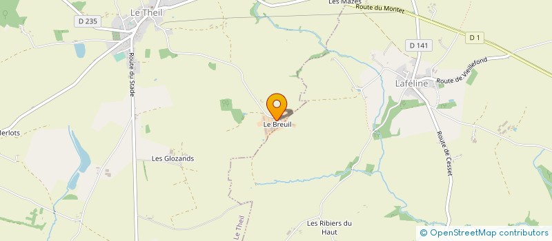 localisation de l'entreprise MONSIEUR PHILIPPE BIGNON à LE THEIL