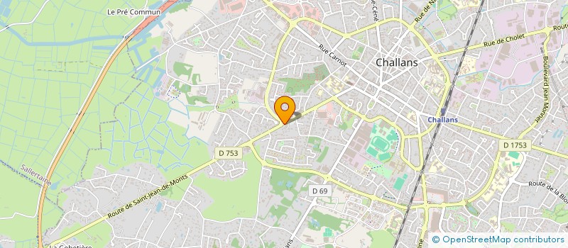 localisation de l'entreprise MONSIEUR PHILIPPE BILLET à CHALLANS