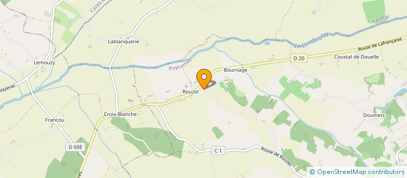 localisation de l'entreprise MONSIEUR PHILIPPE BILLOIR  PUYCORNET