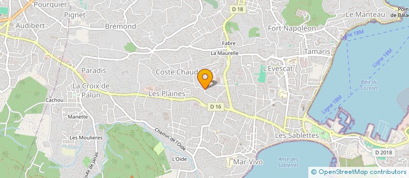 localisation de l'entreprise MONSIEUR PHILIPPE BILLOTTE  LA SEYNE SUR MER