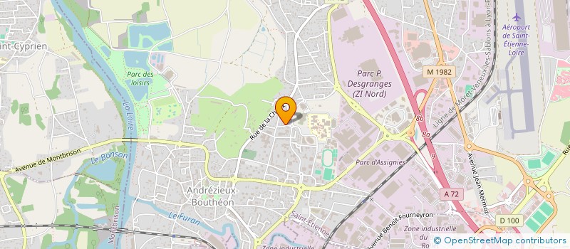 localisation de l'entreprise MONSIEUR PHILIPPE BISETTI à ANDREZIEUX-BOUTHEON