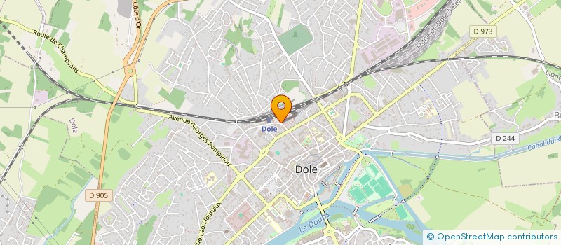 localisation de l'entreprise MONSIEUR PHILIPPE BIZZO à DOLE