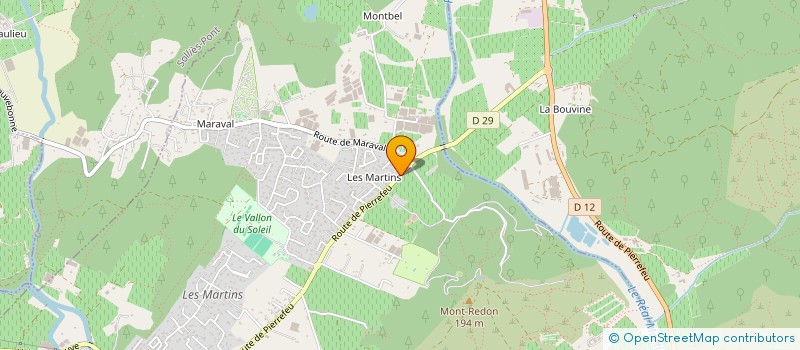 localisation de l'entreprise MONSIEUR PHILIPPE BLANC  LA CRAU