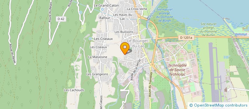 localisation de l'entreprise MONSIEUR PHILIPPE BLANC  LE BOURGET-DU-LAC