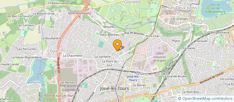 localisation de l'entreprise MONSIEUR PHILIPPE BLANCHARD  JOUE-LES-TOURS