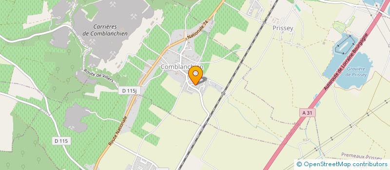 localisation de l'entreprise MONSIEUR PHILIPPE BLANCHARD  COMBLANCHIEN