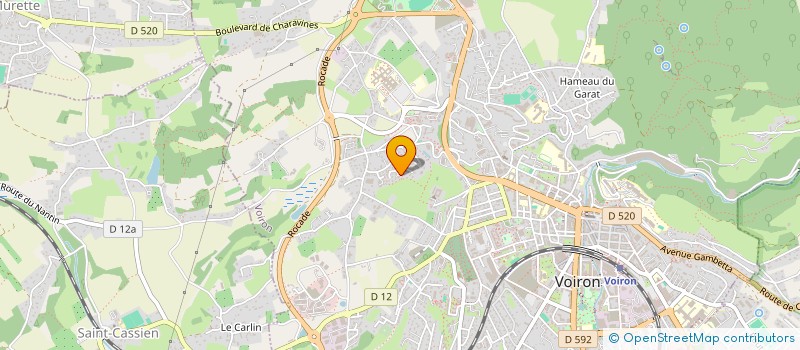 localisation de l'entreprise MONSIEUR PHILIPPE BLANCHARD  VOIRON