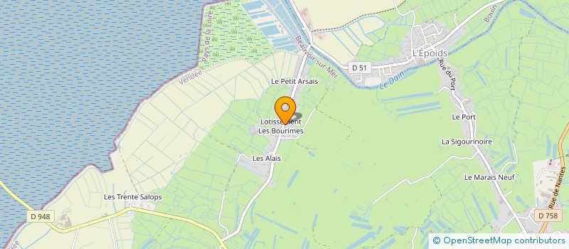 localisation de l'entreprise MONSIEUR PHILIPPE BLAUDEAU à BEAUVOIR-SUR-MER